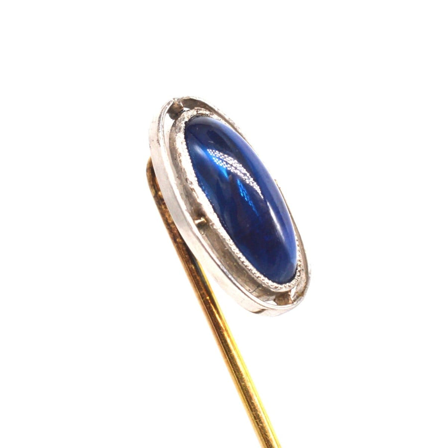 Art Deco Platinum & Sapphire Tie Pin | Parkin and Gerrish | Antique & Vintage Jewellery