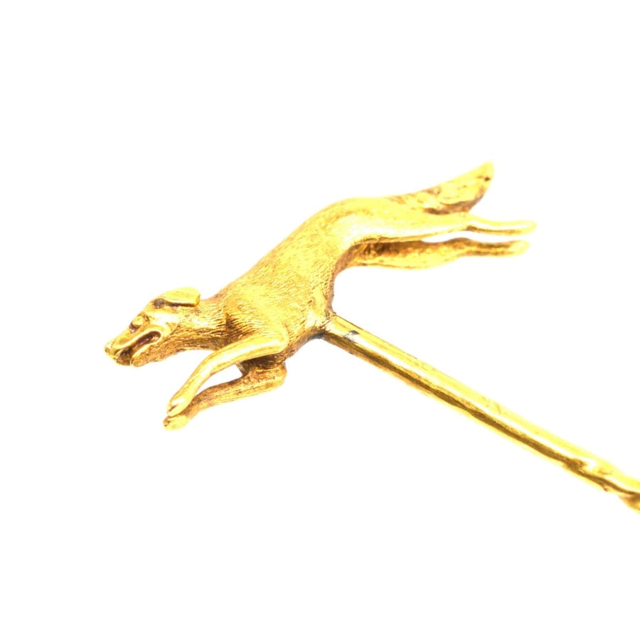 Early 20th Century 15ct Gold, Running Hunting Dog | Parkin and Gerrish | Antique & Vintage Jewellery