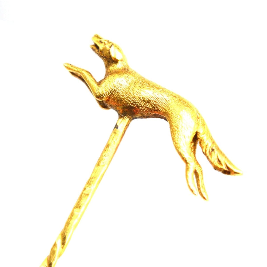 Early 20th Century 15ct Gold, Running Hunting Dog | Parkin and Gerrish | Antique & Vintage Jewellery