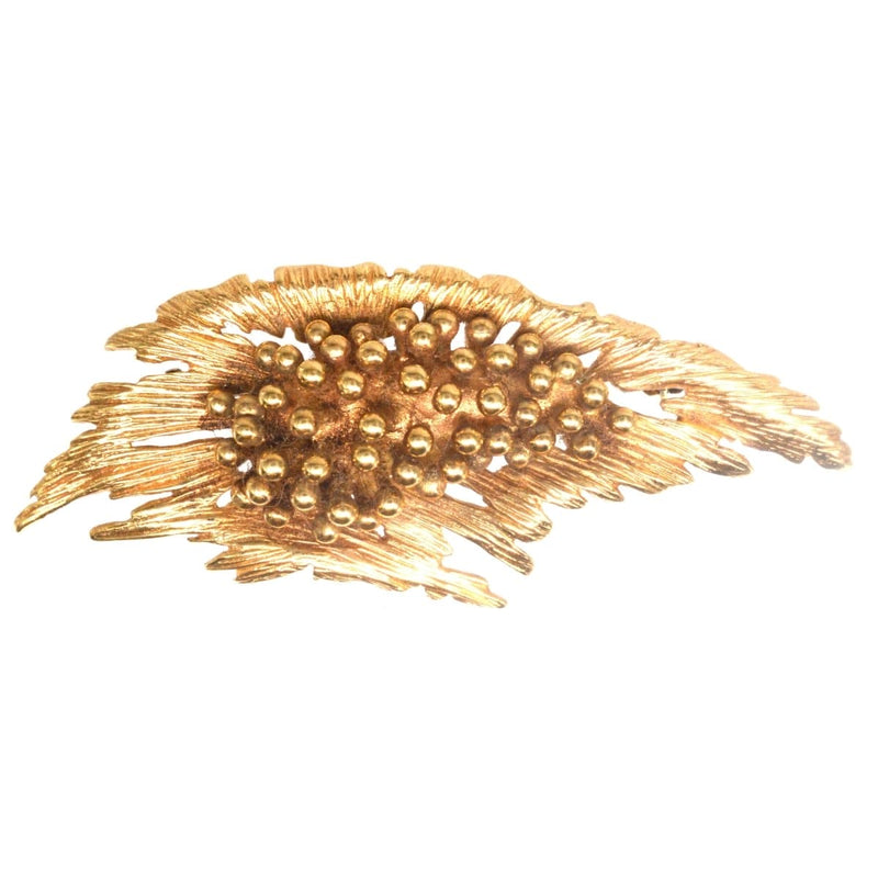 Mid-century Modernist Gold Spray Brooch