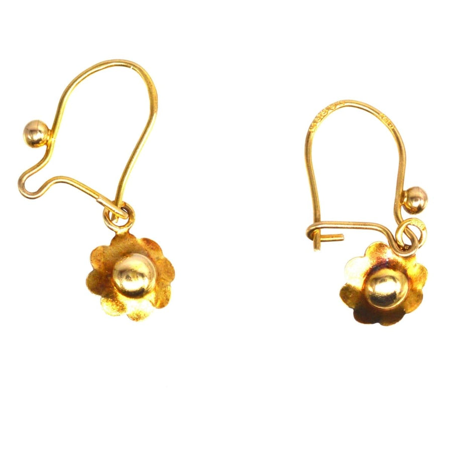 Vintage 1970s 9ct Gold and Pearl Earrings | Parkin and Gerrish | Antique & Vintage Jewellery