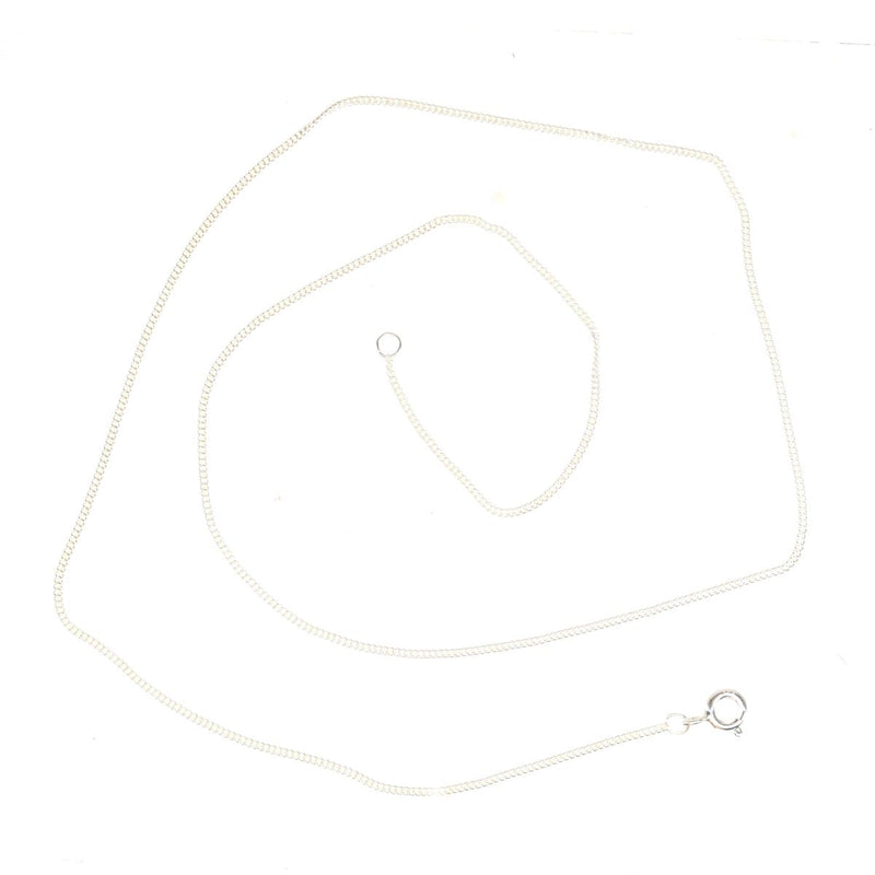 Contemporary Silver Curb Chain 16"/40cm