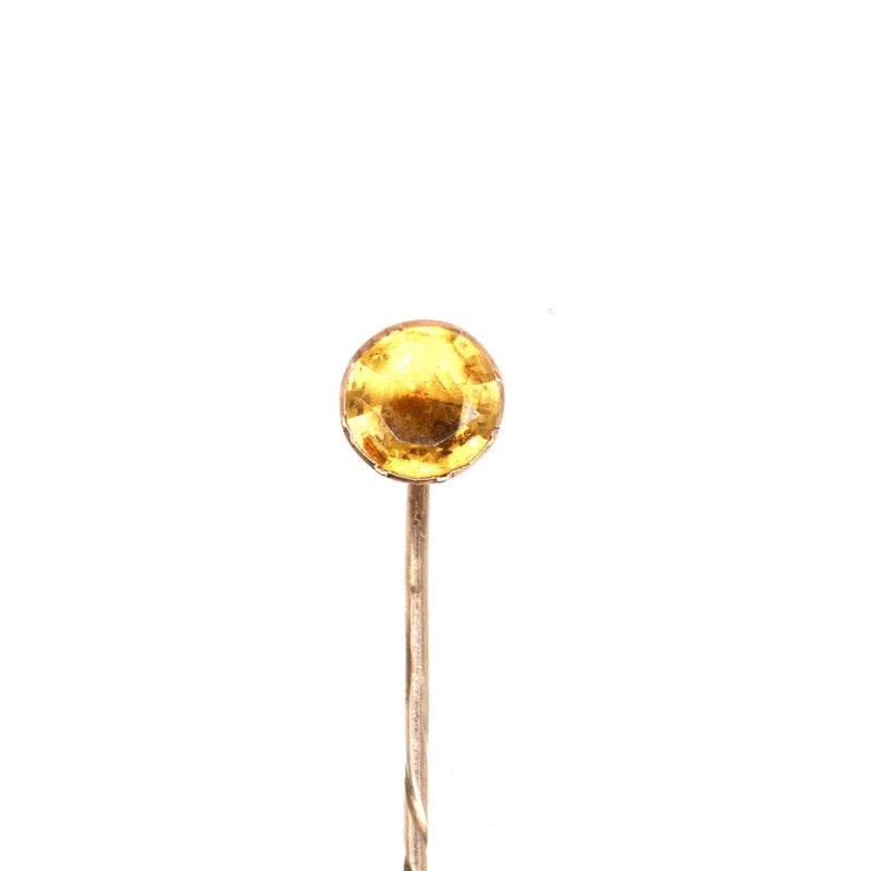 Georgian 9ct Gold Citrine Tie Pin