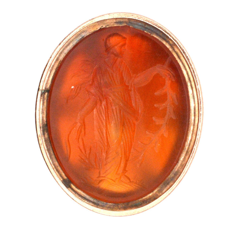 Regency Carnelian Roman Seal with an Intaglio of the Greek Goddess Daphne