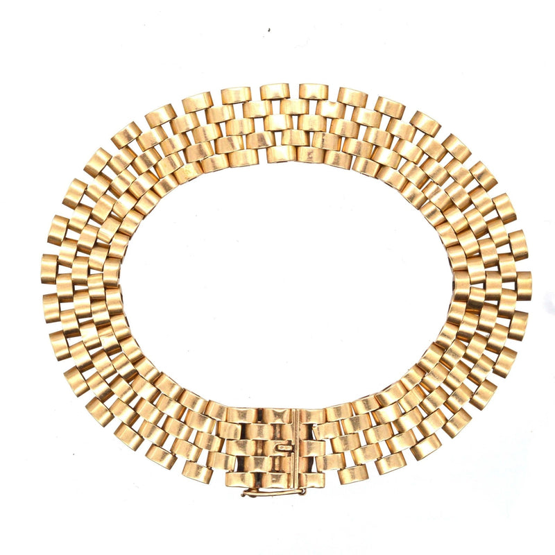 Retro 1940s 9ct Gold Tank Bracelet