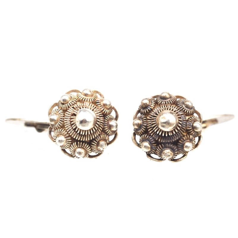 Vintage Silver Dutch Button Zeeuwse Knoop Cufflinks