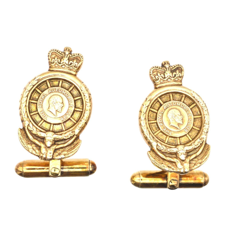 Vintage Silver Gilt The Royal Automobile Club Cufflinks