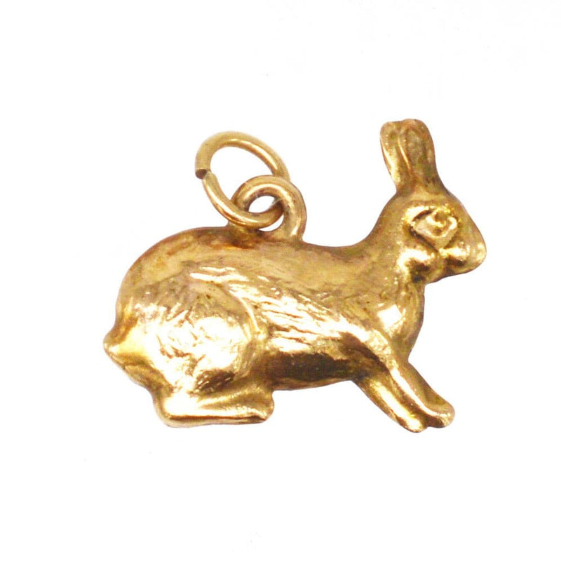 Vintage Slade & Kempton 9ct Gold Bunny Rabbit Charm Pendant